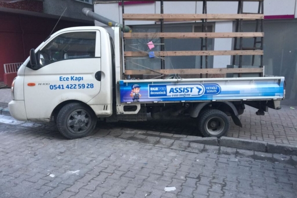Egepen kamyonet reklam giydirme