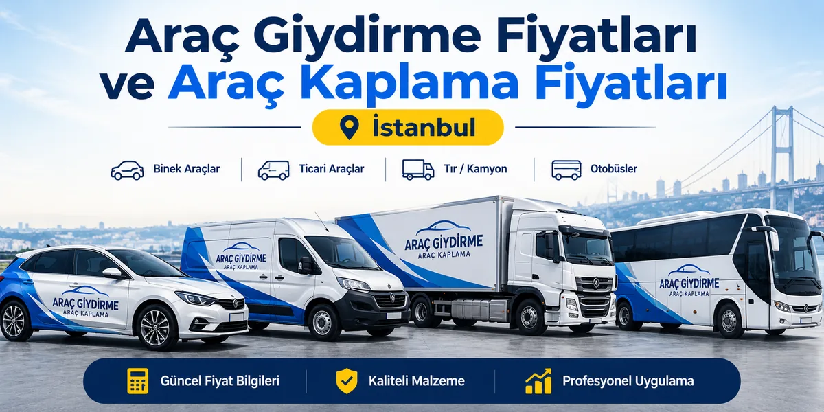 Araç giydirme fiyatları ve araç kaplama fiyatları hakkında bilgilendirici görsel
