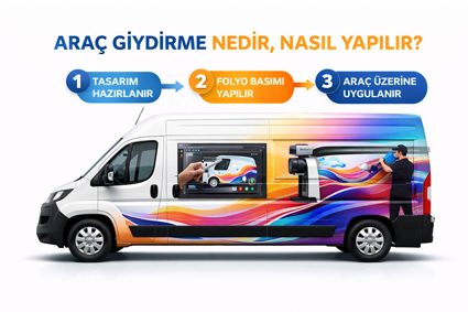 Adım Adım Araç Reklam giydirme Süreci