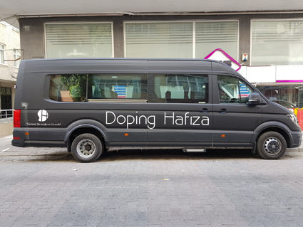 Doping Hafıza kurumsal araç giydirme ve siyah mat folyo kaplama uygulaması İstanbul