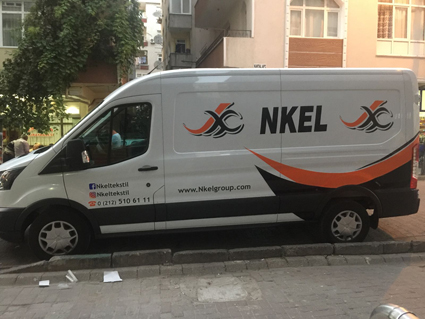 Ford Transit araç giydirme ve logo kaplama çalışması