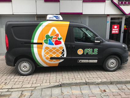 File marker araç reklam kaplama