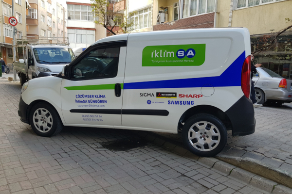 iklimsa arac reklam kaplama kısmi