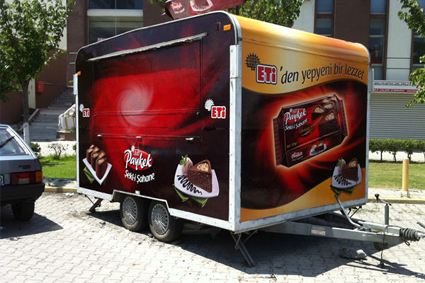 karavan folyo kaplama ve karavan reklam giydirme uygulaması istanbul