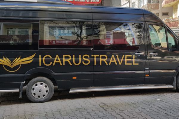 minübüs araba yazı