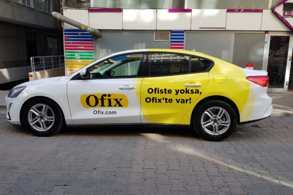 ofix arac reklam yazı