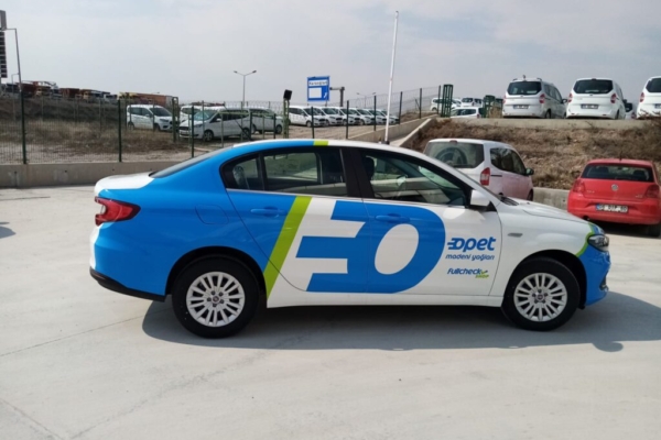 opet arac kapı logo giydirme opet araç kapı logo giydirme ve araç reklam kaplama uygulaması