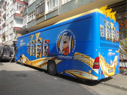 Kurumsal otobüs kaplama çalışması – 3M cast folyo ile yapılan dayanıklı otobüs giydirme