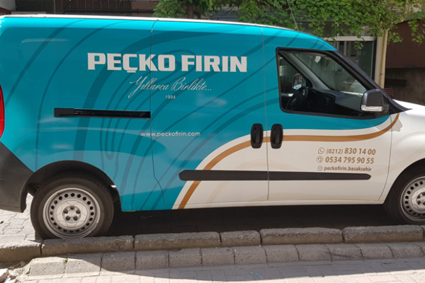 peçko fırın arac reklam kaplama