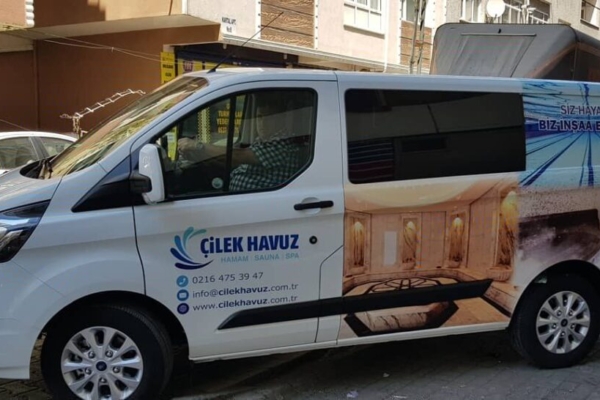 ticari arac giydirme çilek havuz